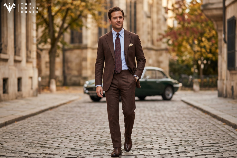 Suit Nâu Chocolate: Quyền Lực Mới Soán Ngôi Xanh Navy?