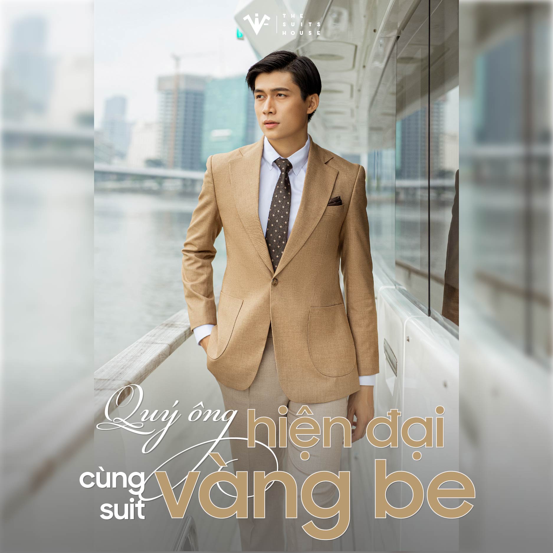 QUÝ ÔNG HIỆN ĐẠI CÙNG SUIT VÀNG BE