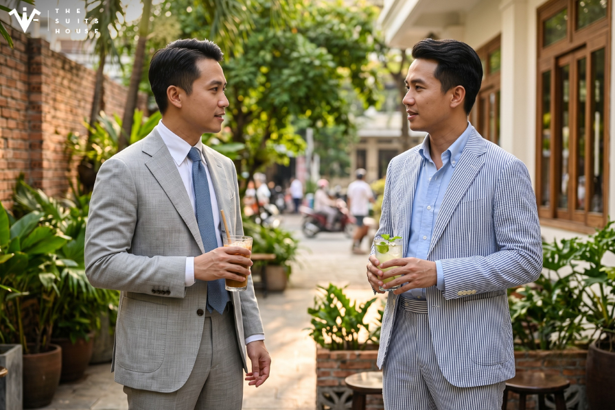 Vải Fresco & Seersucker: Giải Nhiệt Hoàn Hảo Cho Suit Hè