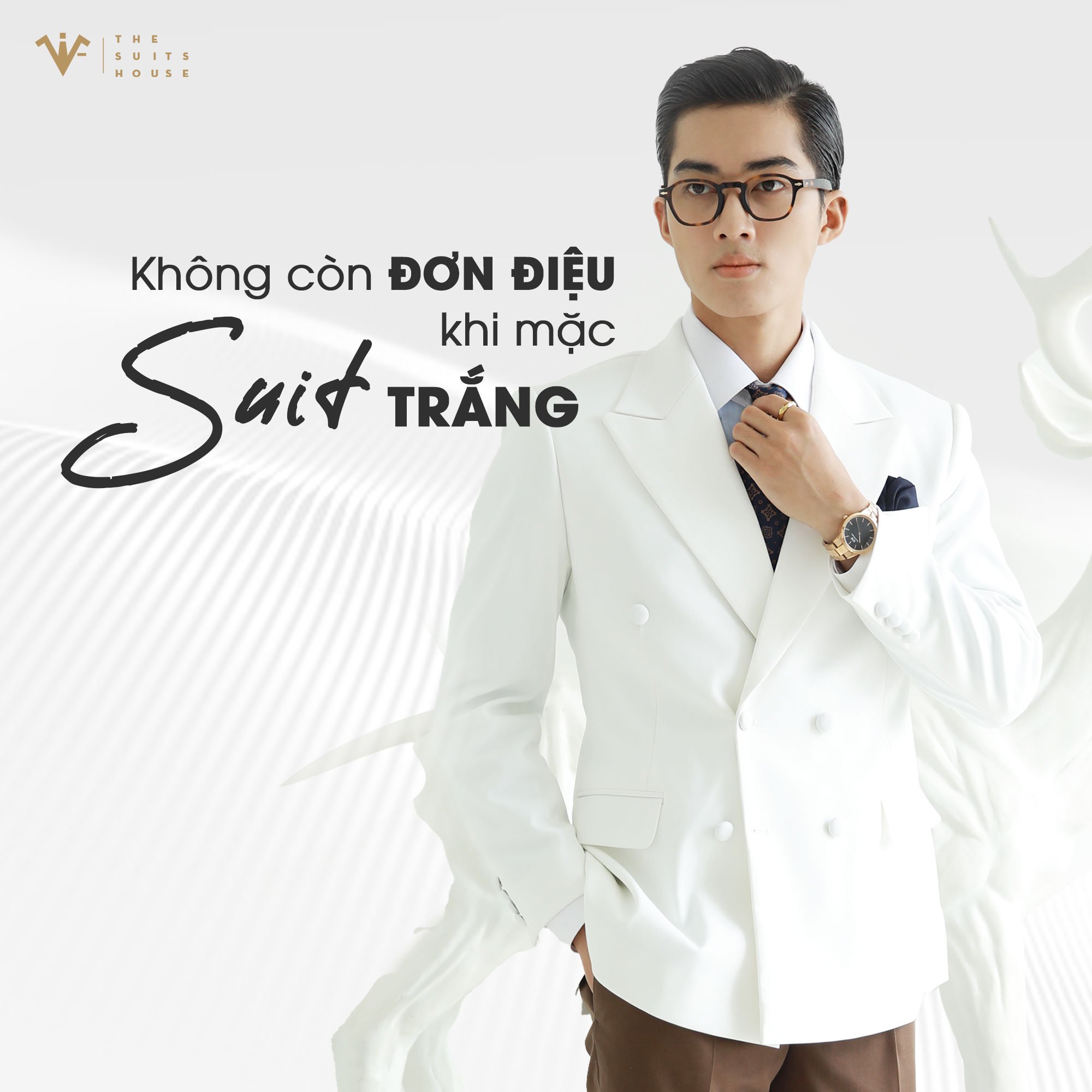 The Suits House | Không còn đơn điệu khi mặc suit trắng