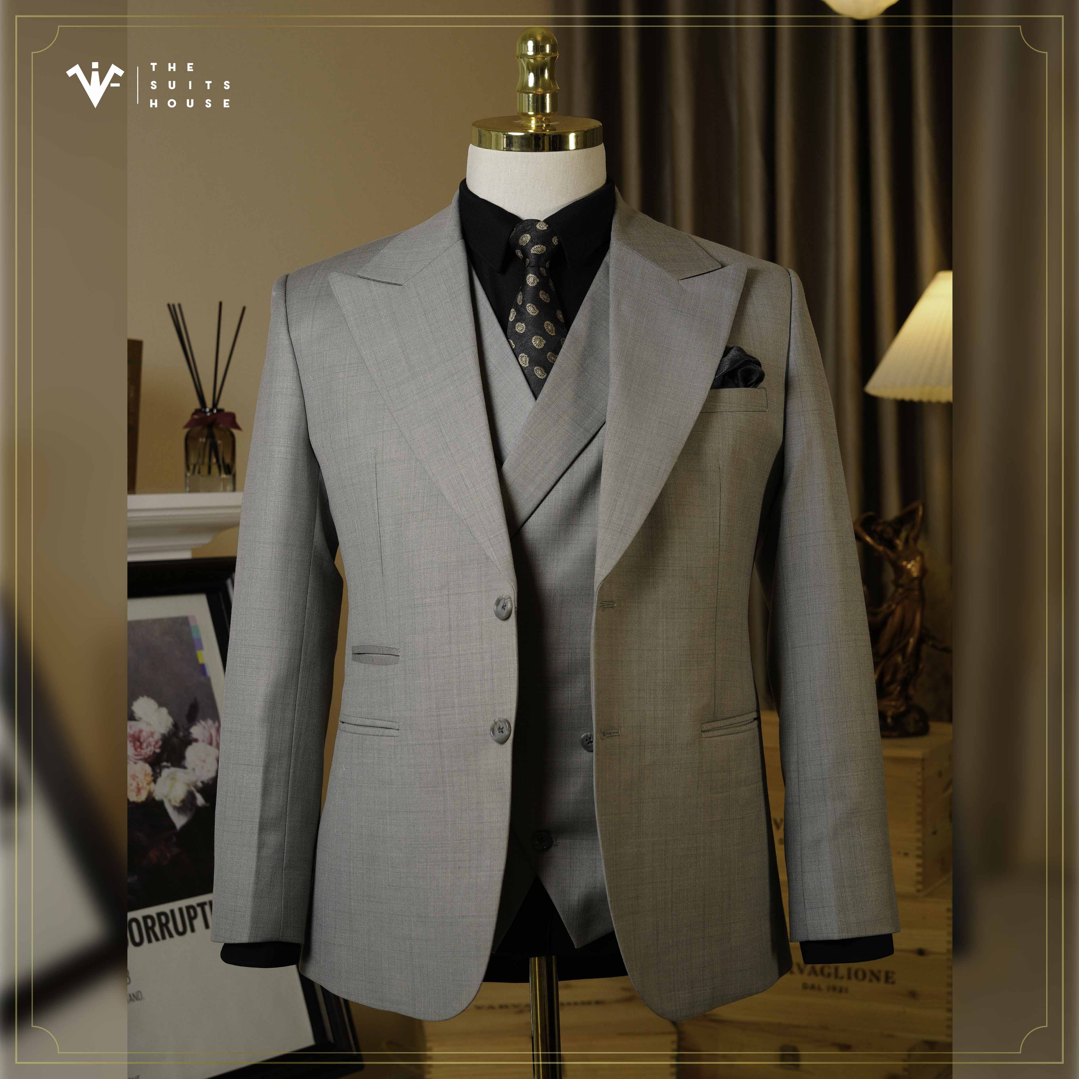 SUIT XÁM 3 MẢNH _ THE SUITS HOUSE The Suits House