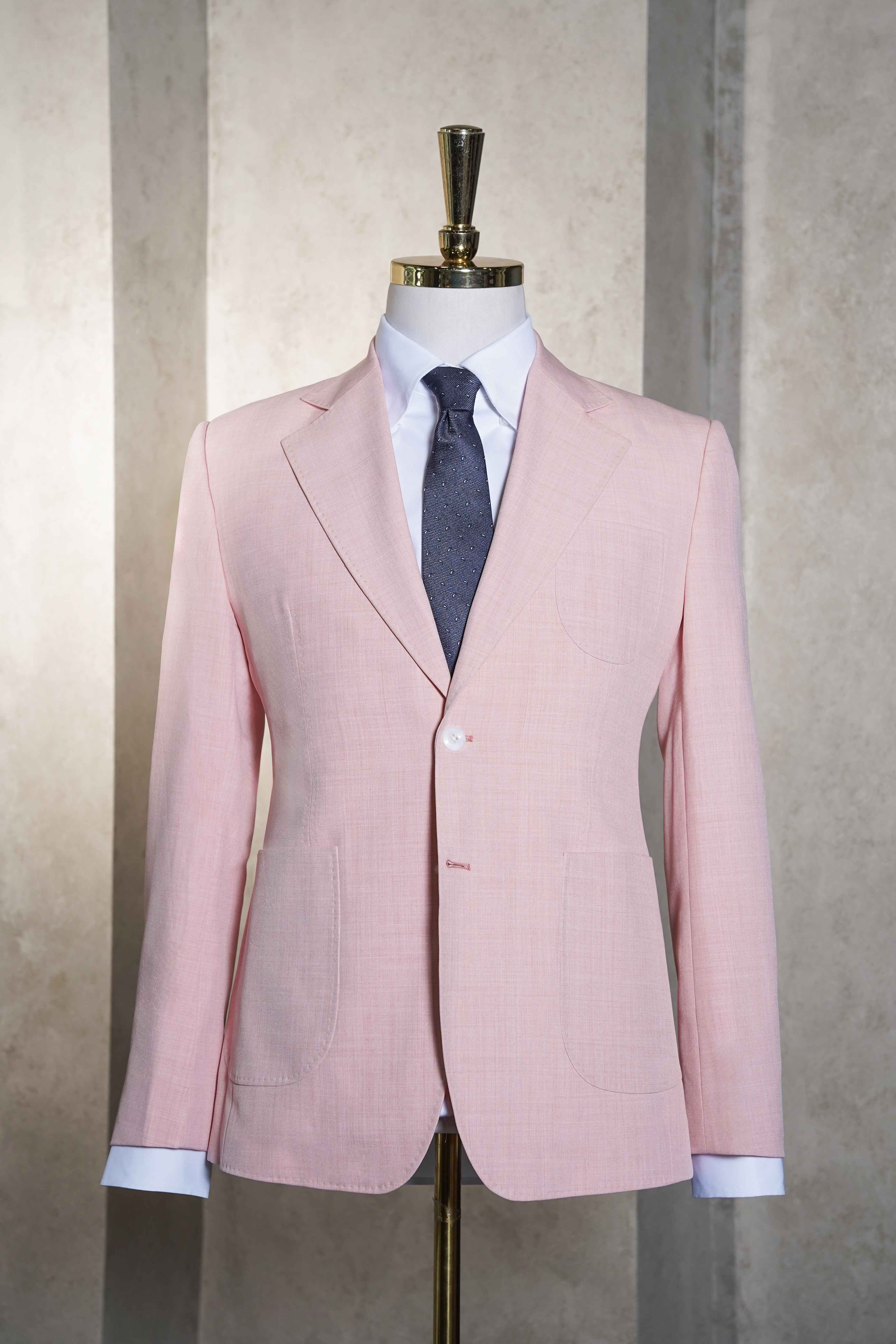 [BST RENTAL] Nguyên bộ suits HỒNG 2 KHUY 2 TÚI, vải Wool