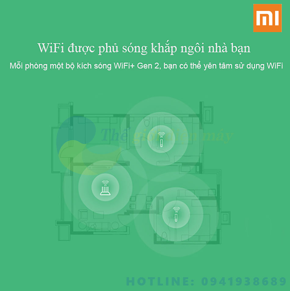 Thiết bị kích sóng Wifi Xiaomi Repeater - Bảo hành 3 tháng - Shop Thế giới điện máy