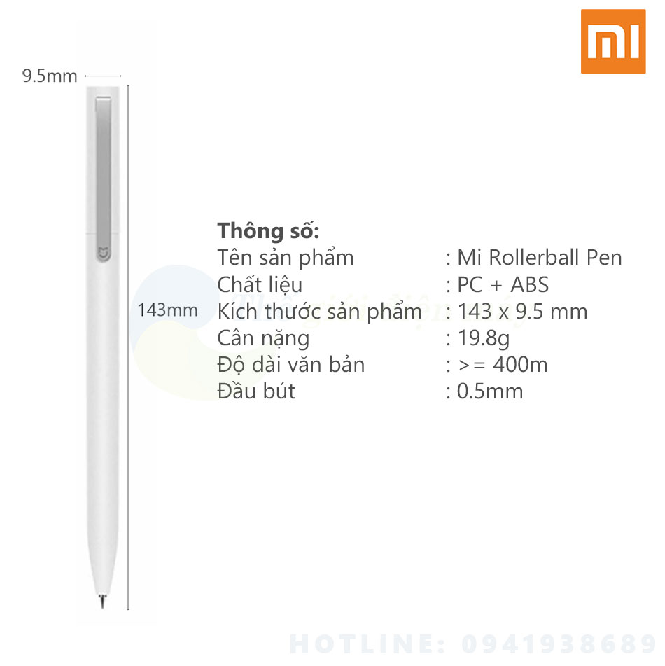 Bút bi Xiaomi Mijia Rollerball Pen - Shop Thê giới điện máy