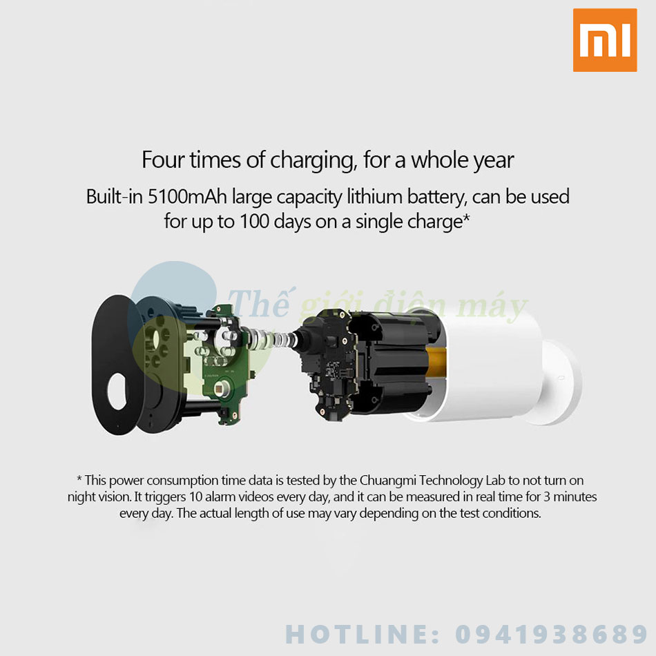 Camera IP ngoài trời Xiaomi Outdoor Battery Edition - Bảo hành 12 tháng - Shop Thế giới điện máy