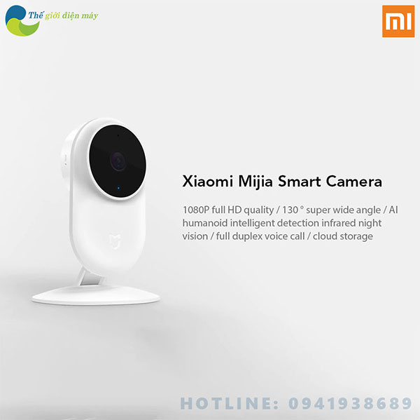 Camera IP giám sát thông minh Xiaomi Mijia 1080P - Bản quốc tế phân phối bởi Digiworld