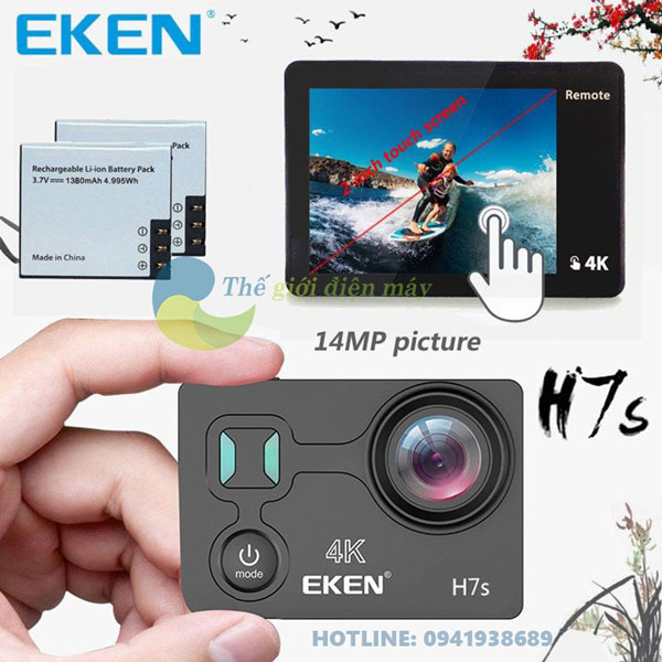 Camera hành trình EKEN H7S phân phối chính hãng tại shop Thế giới điện máy