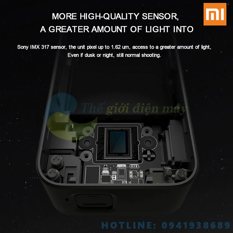 Camera hành động Xiaomi MI Action 4K Bản quốc tế - Phân phối bởi DigiWorld - Bảo hành 12 tháng