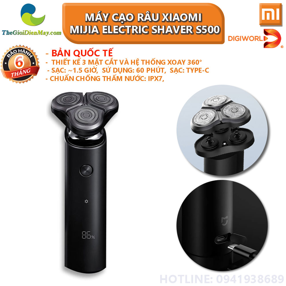 dao cạo râu xiaomi S500