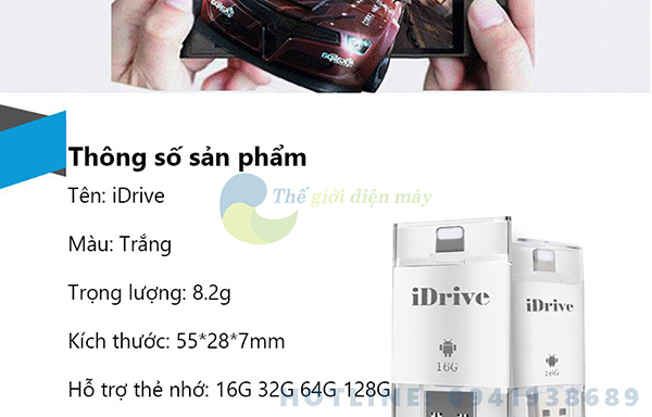 Đầu đọc thẻ đa năng iDragon cho iPhone/iPad đọc được thẻ SD và micro SD - Bảo hành 3 tháng - Shop Thế giới điện máy