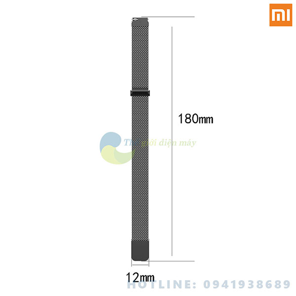 Dây đeo kim loại cho đồng hồ thông minh Xiaomi Miband 3 - Shop Thế giới điện máy