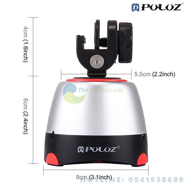 Bộ đế chụp time lapse Puluz góc xoay 360 độ điều khiển từ xa - bảo hành 6 tháng - shop Thế giới điện máy