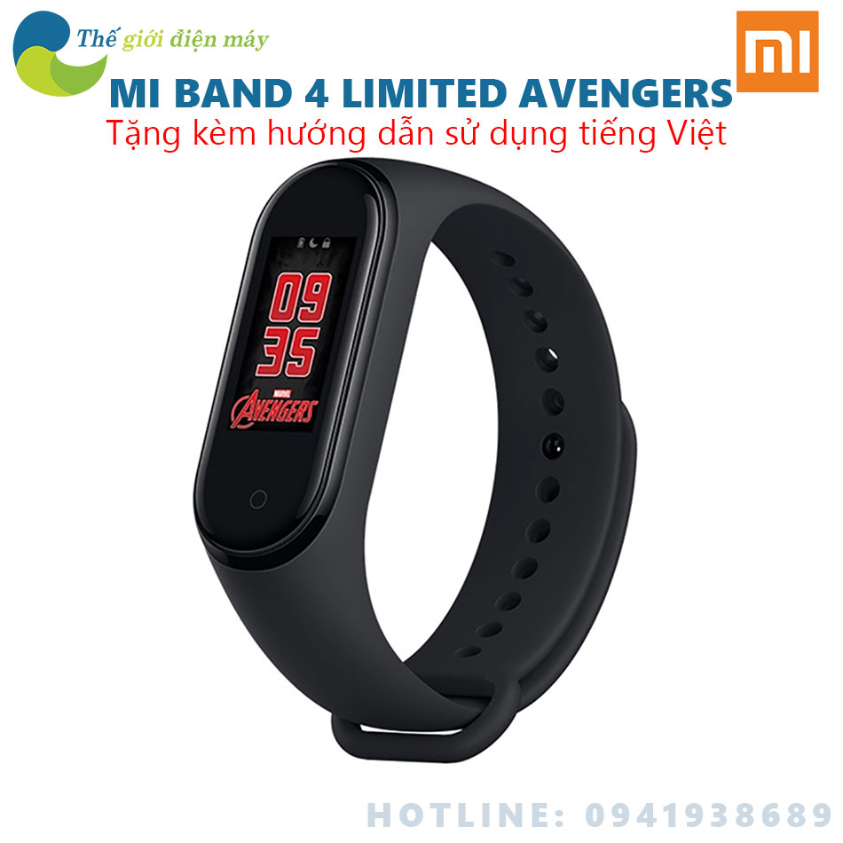 Đồng hồ thông minh Xiaomi Mi Band 4 Avengers (Limited Edition) - Bảo hành 12 tháng - Shop Thế giới điện máy