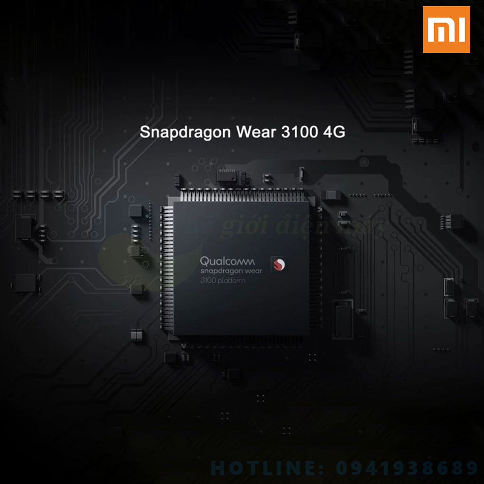 Đồng hồ thông minh Xiaomi Mi Watch sử dụng chip Qualcomm Snapdragon Wear 3100 Platform - Bảo hành 12 tháng