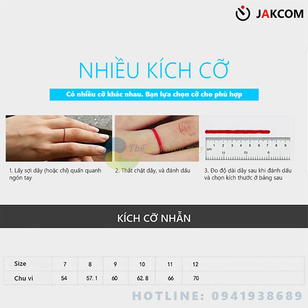 Nhẫn thông minh JAKCOM R3 chíp NFC - bảo hành 6 tháng - shop Thế giới điện máy