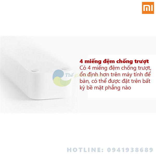 Ổ cắm điện kéo dài Xiaomi Power Strip tích hợp 3 cổng sạc USB và 3 ổ cắm - Bảo hành 6 tháng - Shop Thế giới điện máy