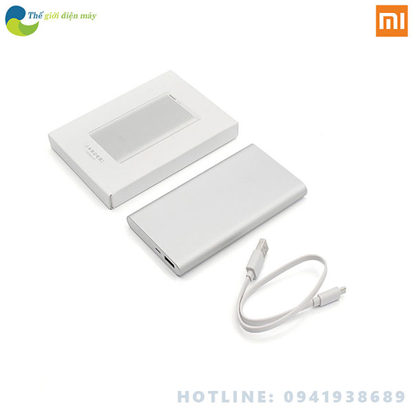 Pin Sạc Dự Phòng Xiaomi 10000mAh Gen 2 New (2018) 2 cổng usb sạc nhanh quick charge 3.0 - Bảo hành 6 tháng - shop Thế giới điện máy