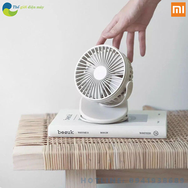 Quạt tích điện để bàn xoay 360 độ xiaomi solove fan F3 -Bảo hành 6 tháng - Shop Thế giới điện máy