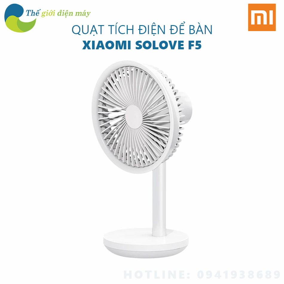 Quạt mini để bàn Xiaomi Solove F5 - Bảo hành 3 tháng - Shop Thế giới điện máy