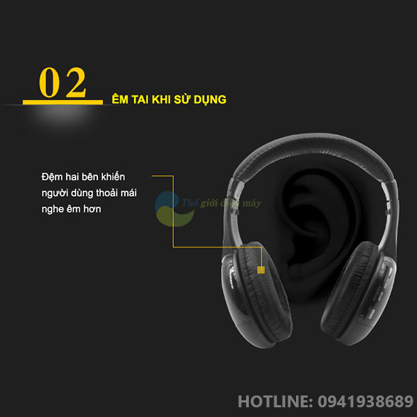 Tai nghe không dây Wireless Earphone MH2001 5 trong 1 sử dụng sóng radio để truyền âm thanh