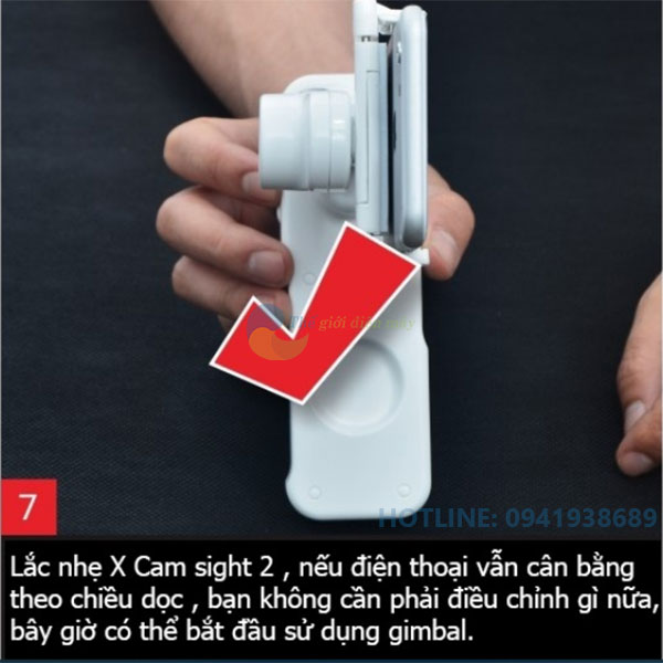 Tay cầm chống rung điện tử X-Cam sight 2