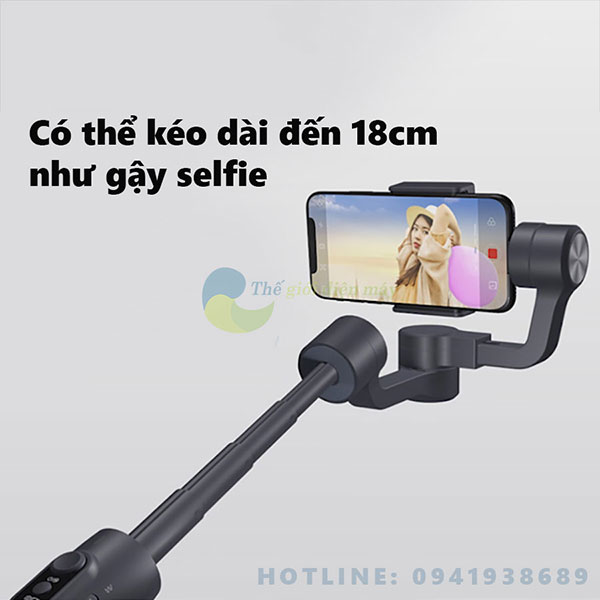 Tay cầm chống rung Gimbal Feiyu Vimble 2 chống rung điện thoại, camera hành trình nhỏ gọn full phụ kiện