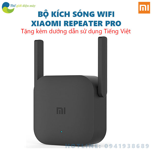 Thiết bị kích sóng Xiaomi Wifi Repeater Pro - Bảo hành 6 tháng