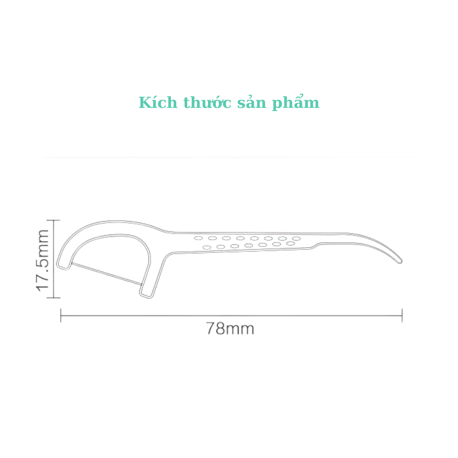 Tăm chỉ nha khoa Xiaomi Dr Bei (Một hộp 50 cái)