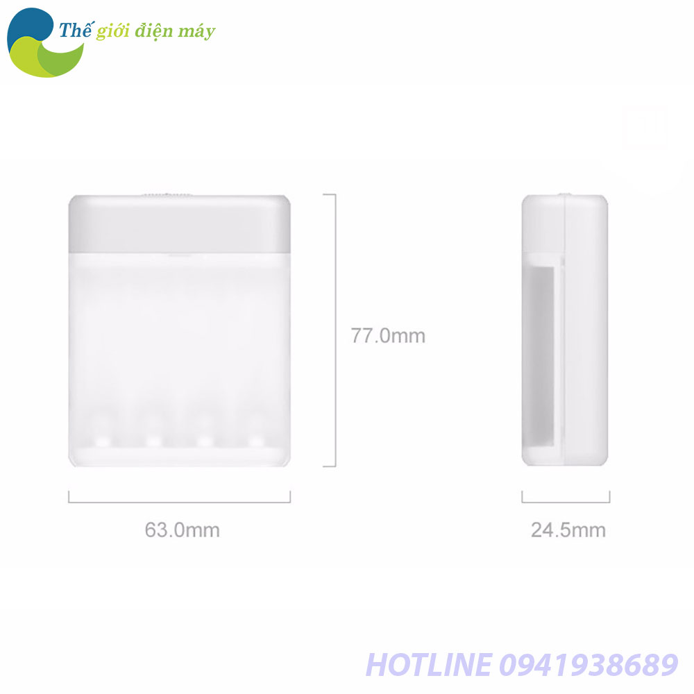 Bộ sạc pin Xiaomi ZMI PB401 ZI5/ZI7 (cho pin AA, AAA) sạc được nhiều ...