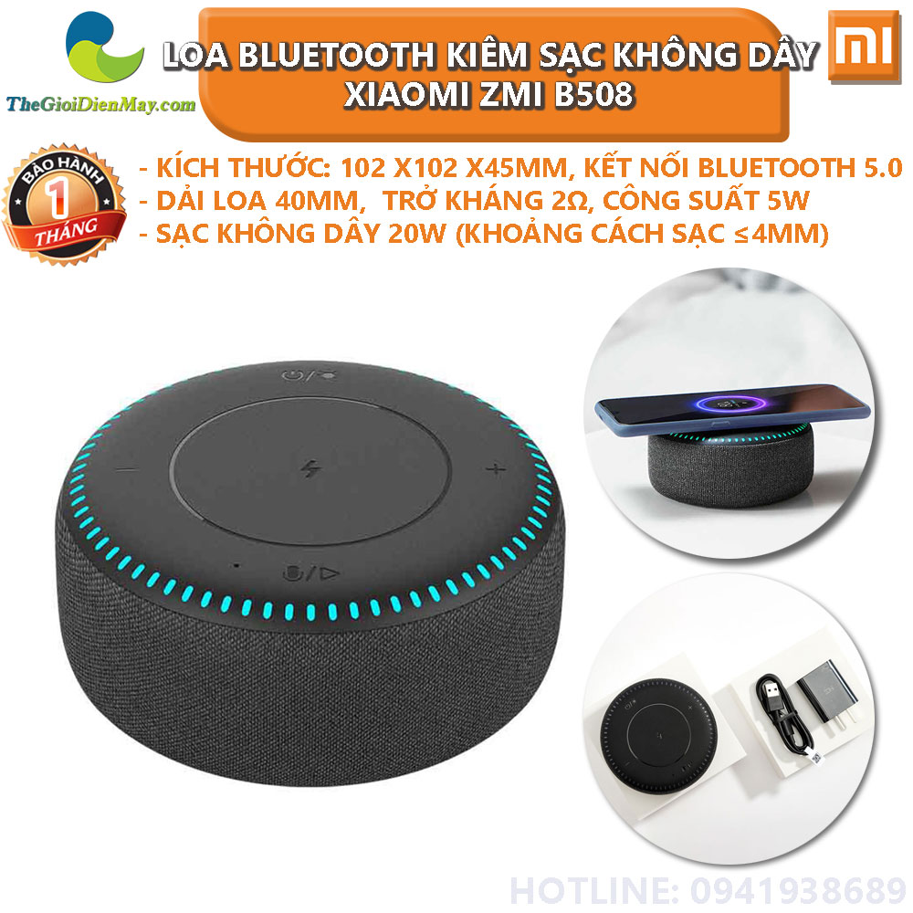 Loa Bluetooth kiêm sạc không dây 20W Xiaomi ZMI B508