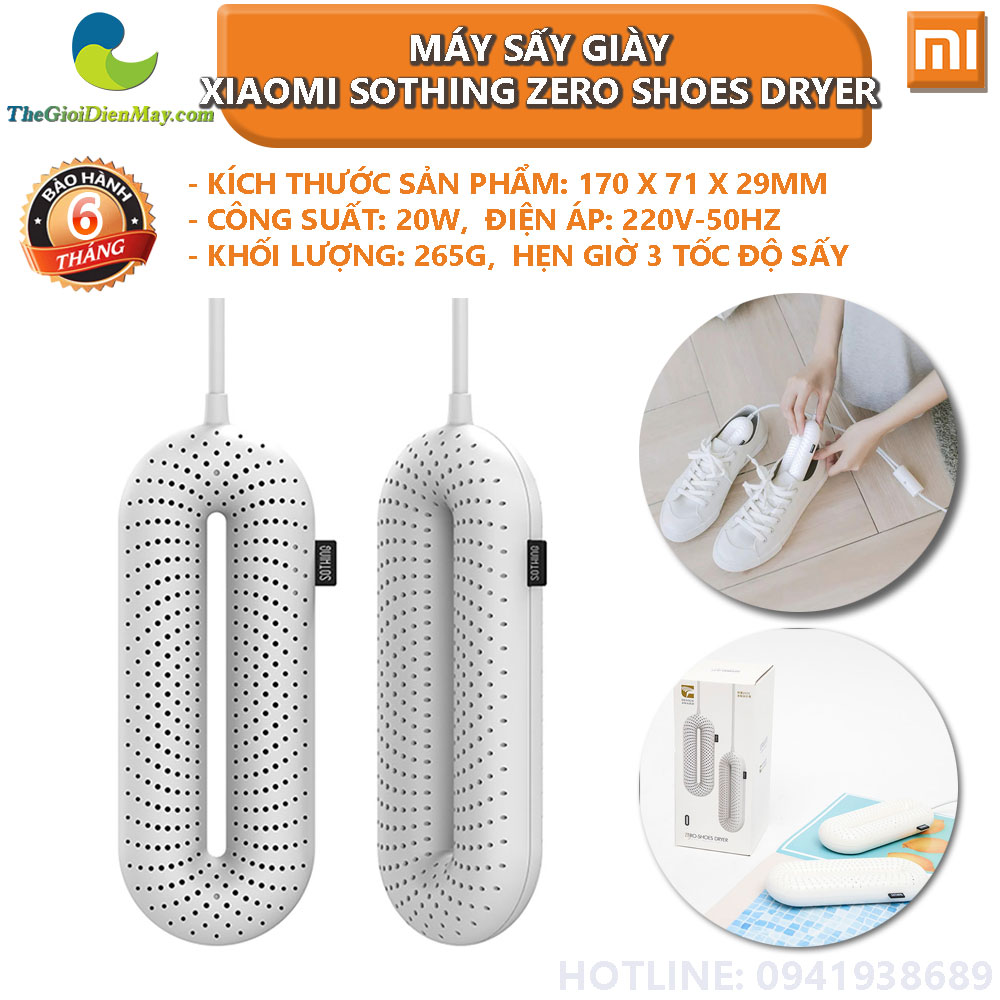 Máy sấy giày Xiaomi Sothing Zero Shoes Dryer có hẹn giờ Thế giới điện
