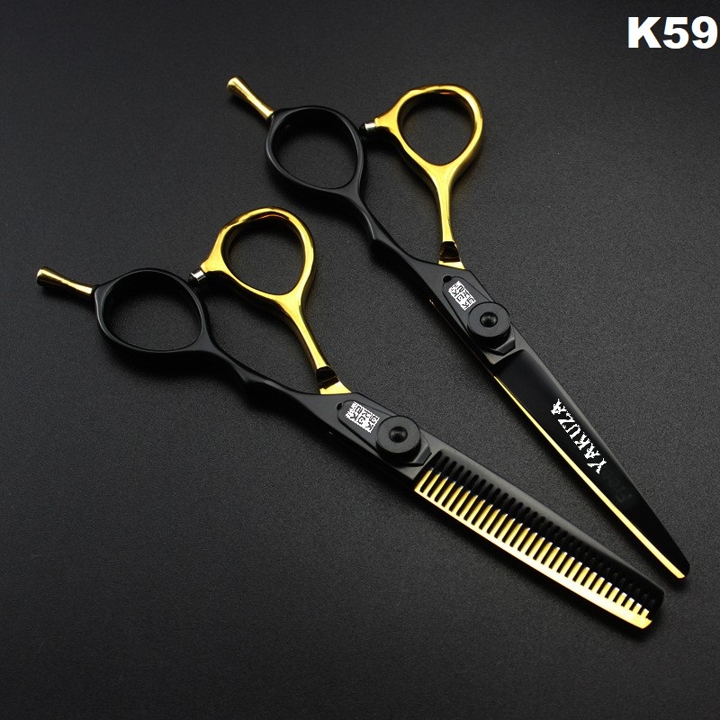Kéo Cắt Tóc YAKUZA Black Gold K59