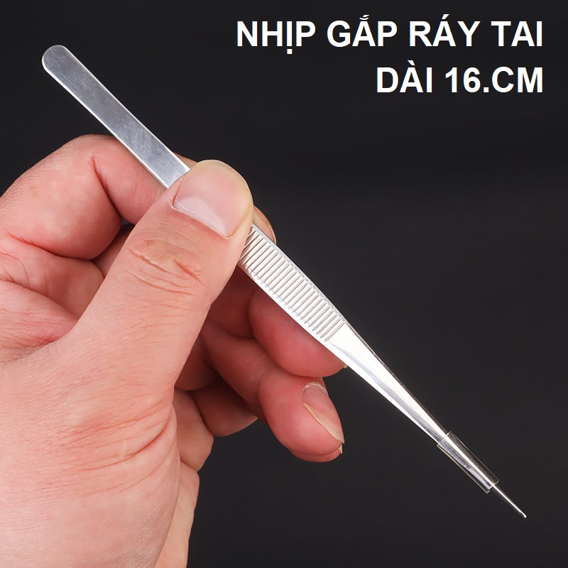 Nhíp Ráy Tai Thẳng 16CM Cao Cấp
