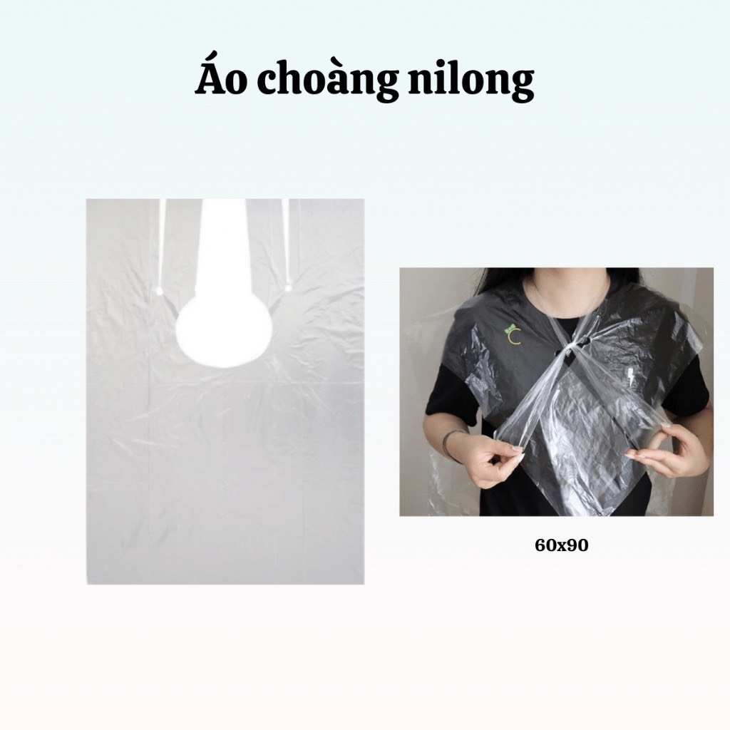 Áo Choàng nilon Nhuộm Tóc Túi 200 cái