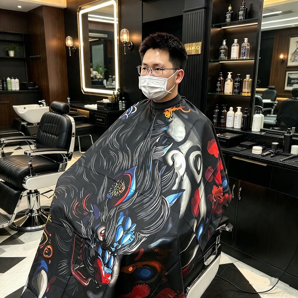 Áo Choàng Cắt Tóc Kỳ Lân