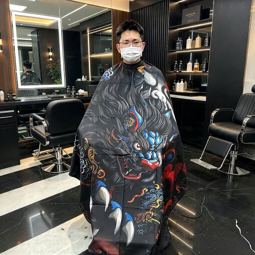 Áo Choàng Cắt Tóc Kỳ Lân
