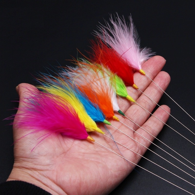 Lông vũ ngoái tai nhiều màu 687