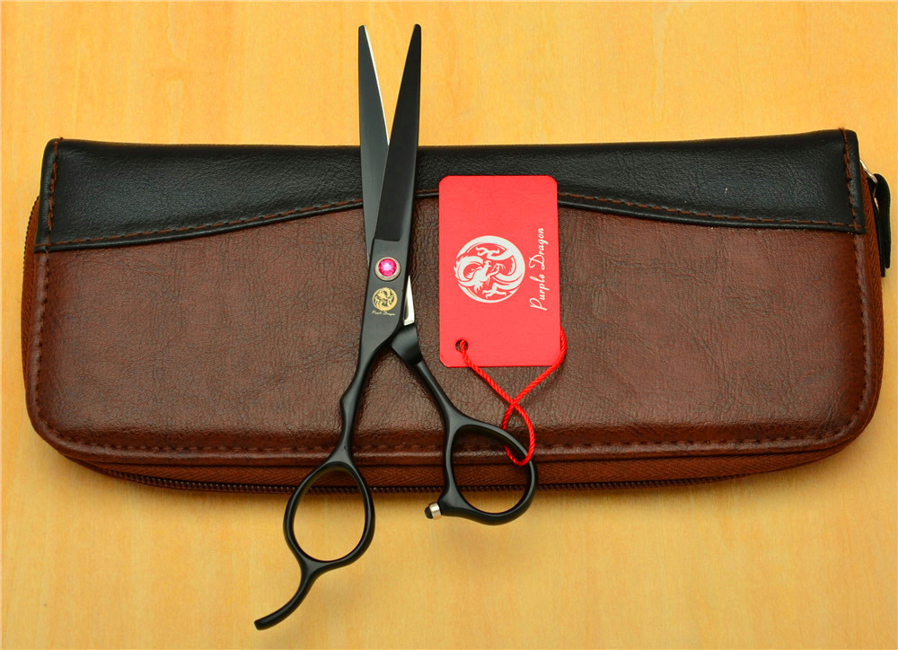 Kéo Cắt Tóc Tay Trái Purple Dragon​​​​​​​ Black