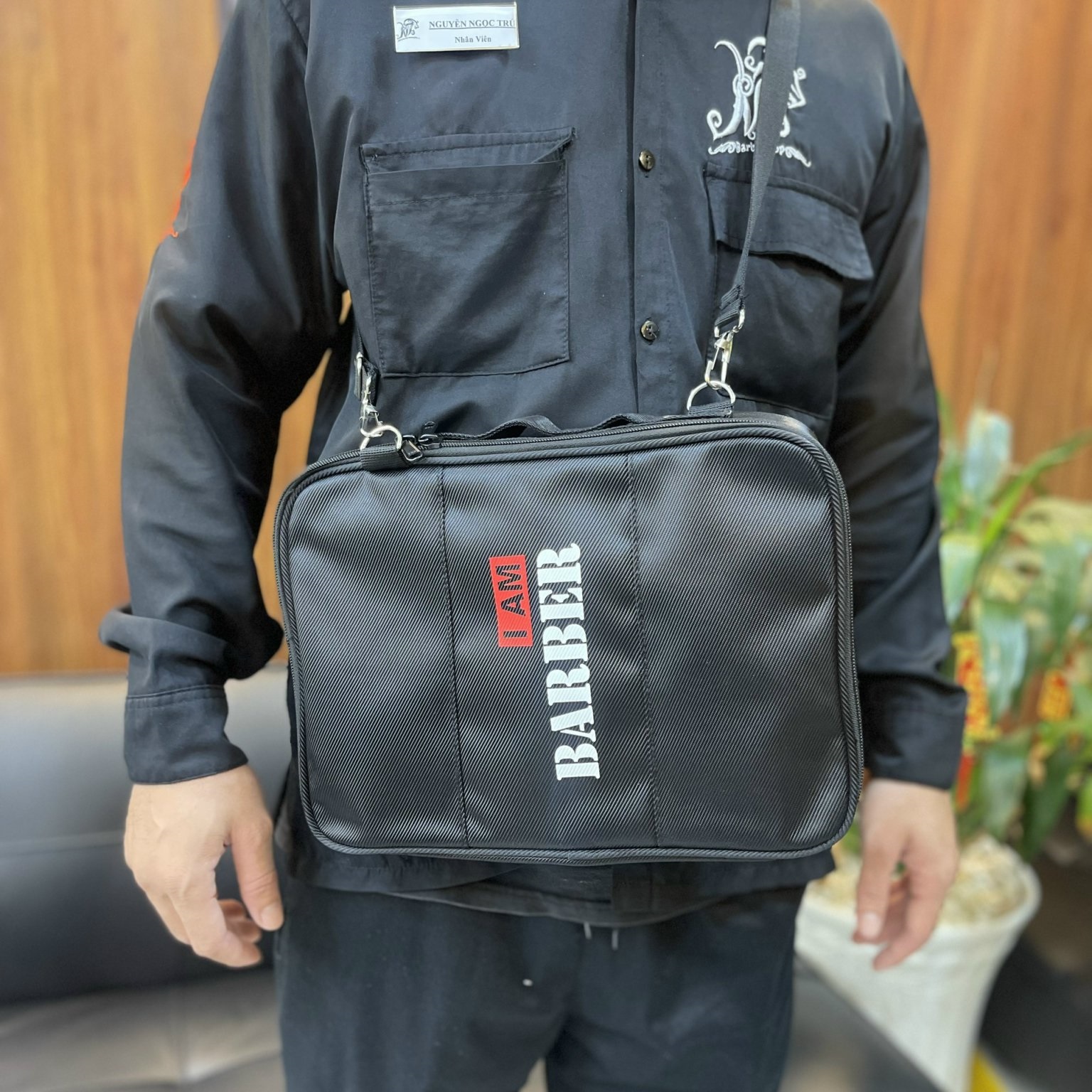 Tứi Đựng Đồ nghề Cắt Tóc IAM BARBER