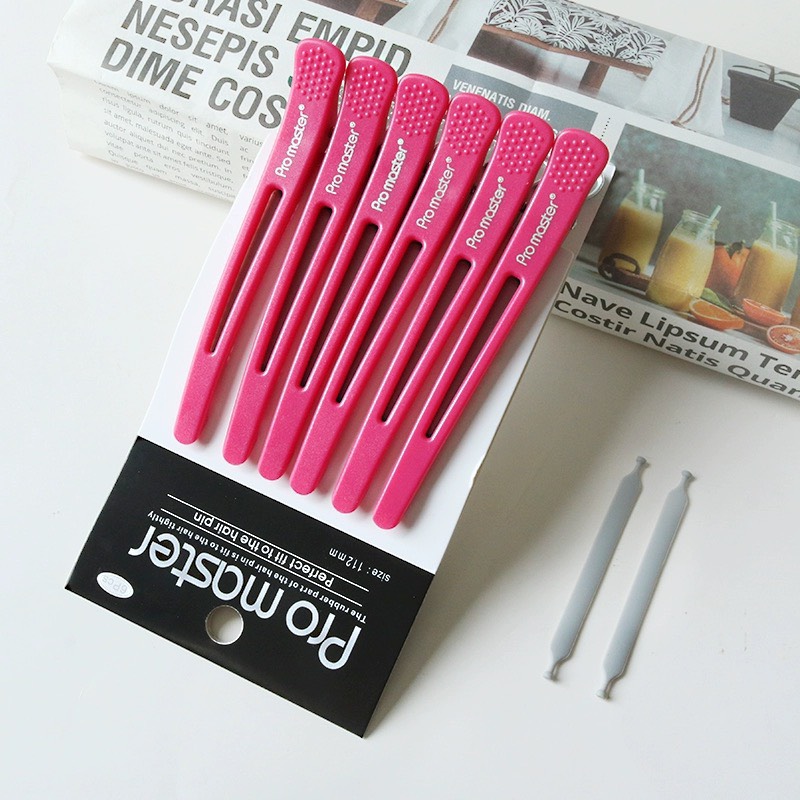 Kẹp Vịt Pro Master Hồng Vỉ 6 Cây