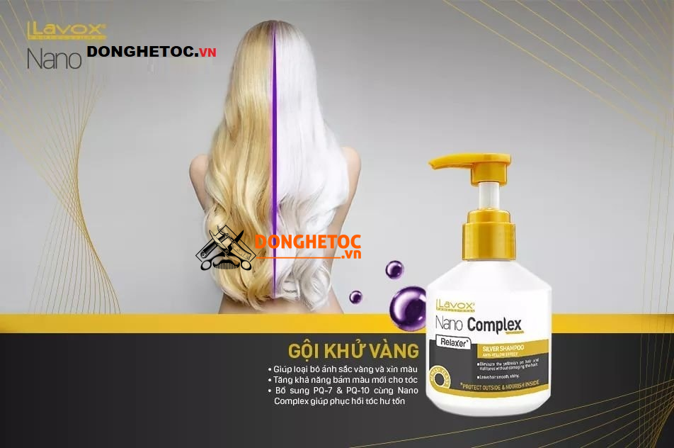 Dầu Gội Khử Vàng NANO COMPLEX 200ML