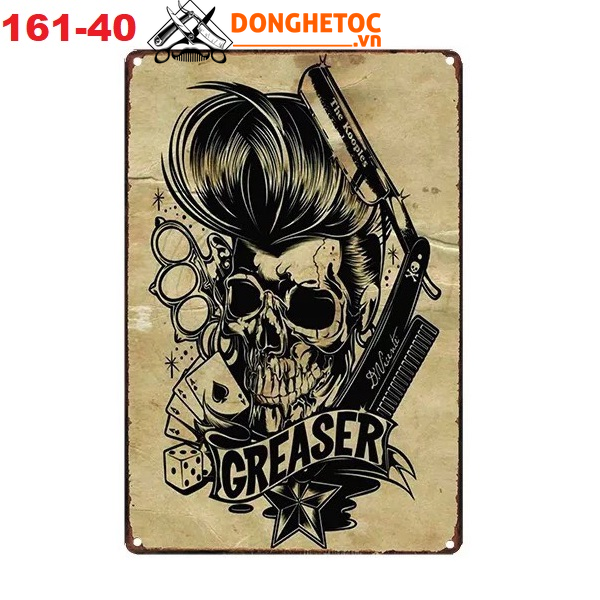 Tranh sắt treo tường barber