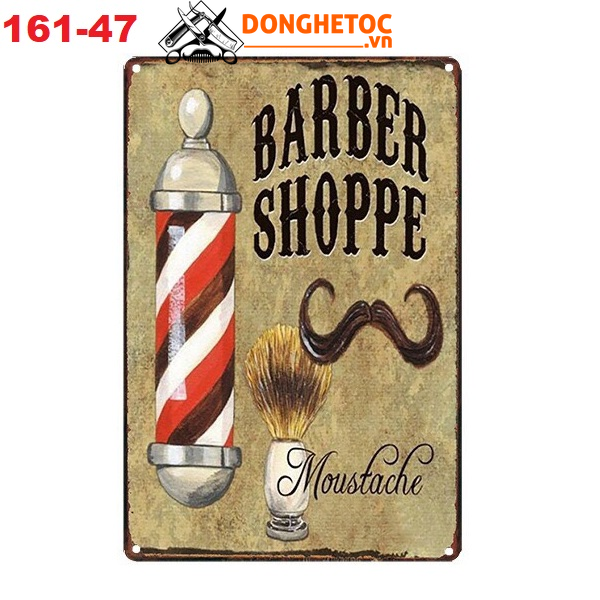Tranh sắt treo tường barber