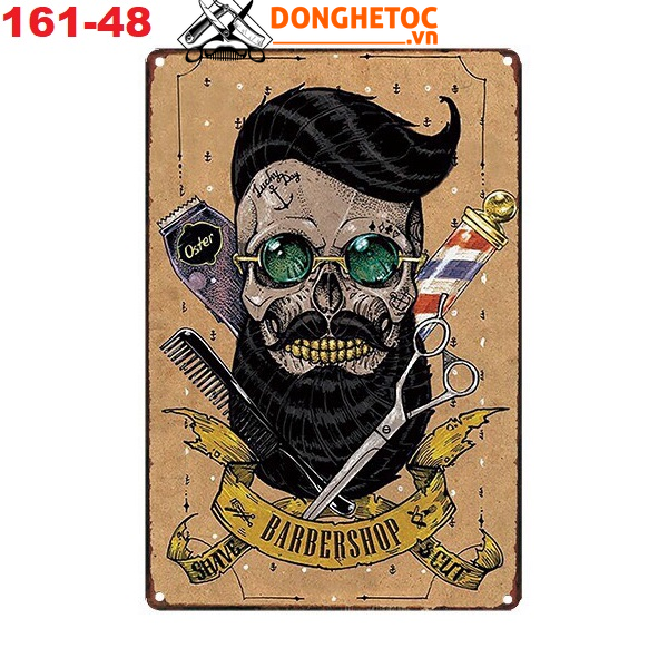 Tranh sắt treo tường barber
