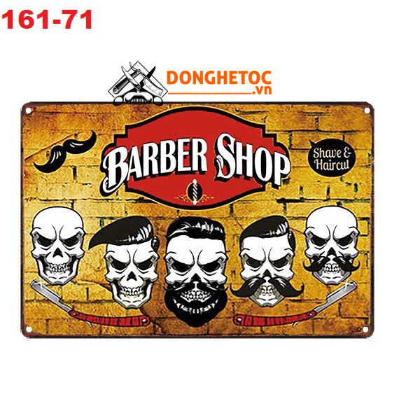 Tranh sắt treo tường barber