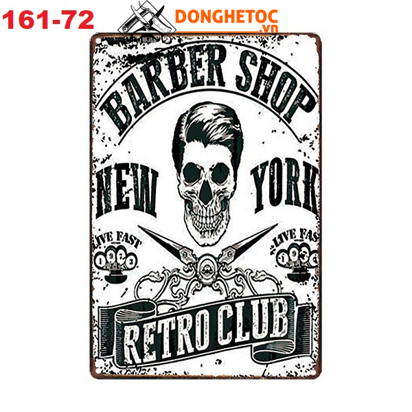 Tranh sắt treo tường barber