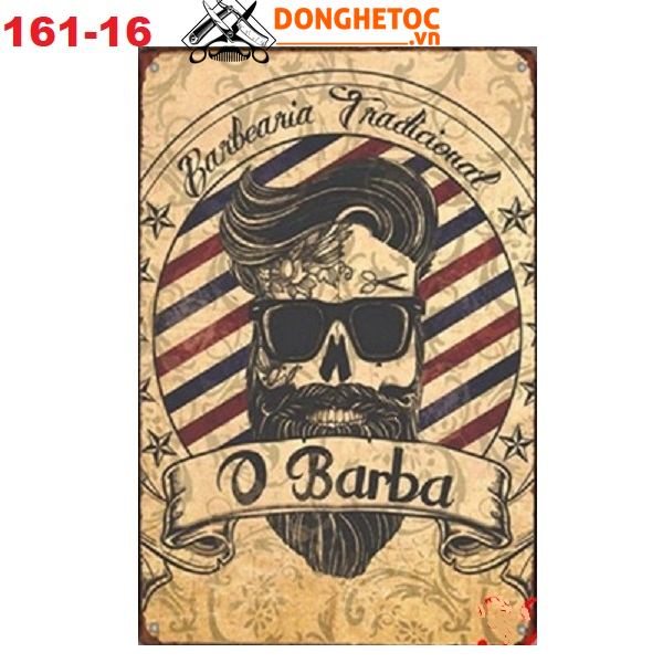 Tranh sắt treo tường barber