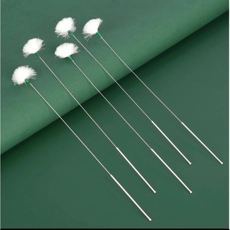 Cây ngoái tai lông vũ cán inox 676