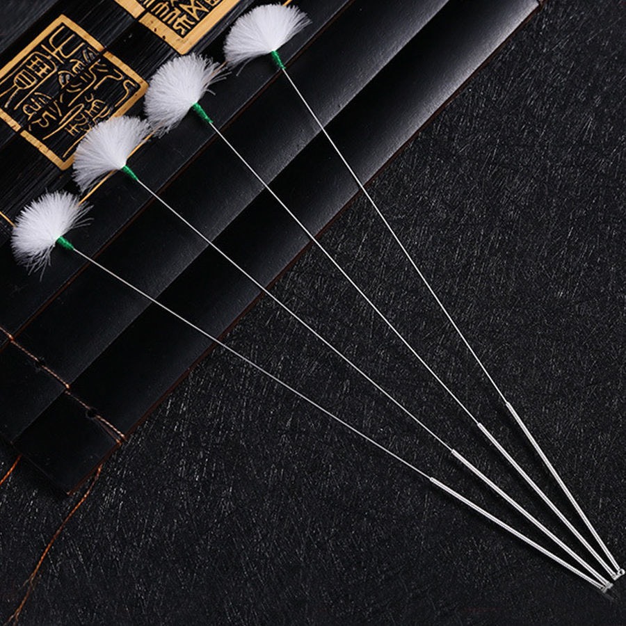 Cây ngoái tai lông vũ cán inox 676