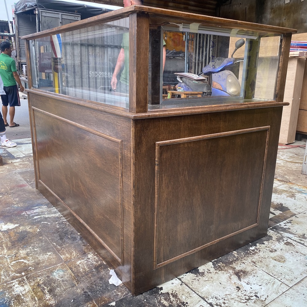 Quầy Thu Ngân Cao Cấp Gỗ Tự Nhiên